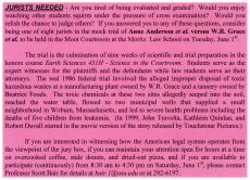 Shameless advertisement for jurists