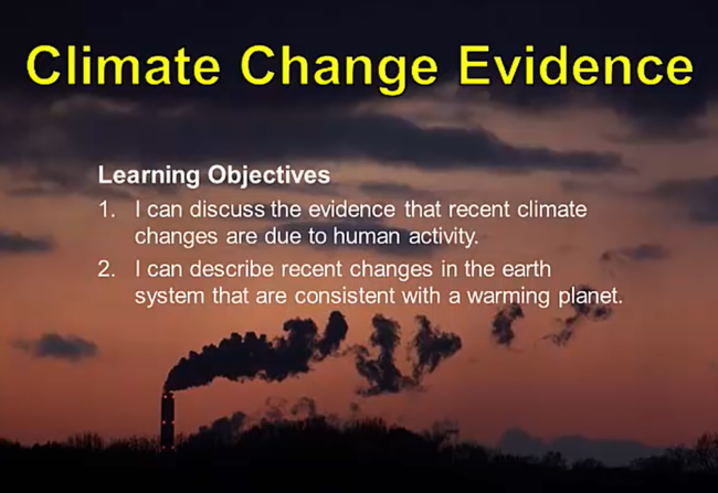 Evidence For Climate Change