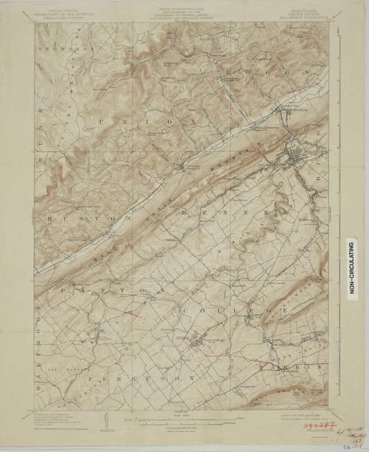 Bellefonte Quadrangle map